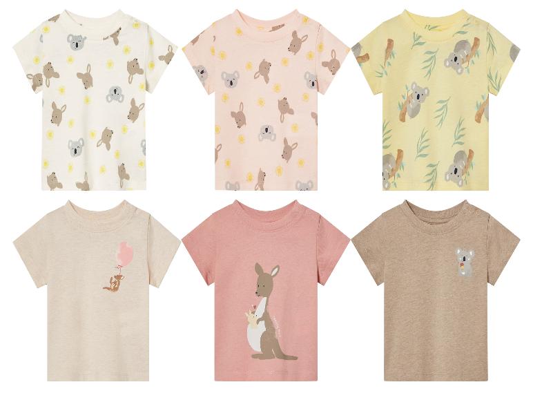 T-shirts bébé : koalas, kangourous, imprimés animaliers.