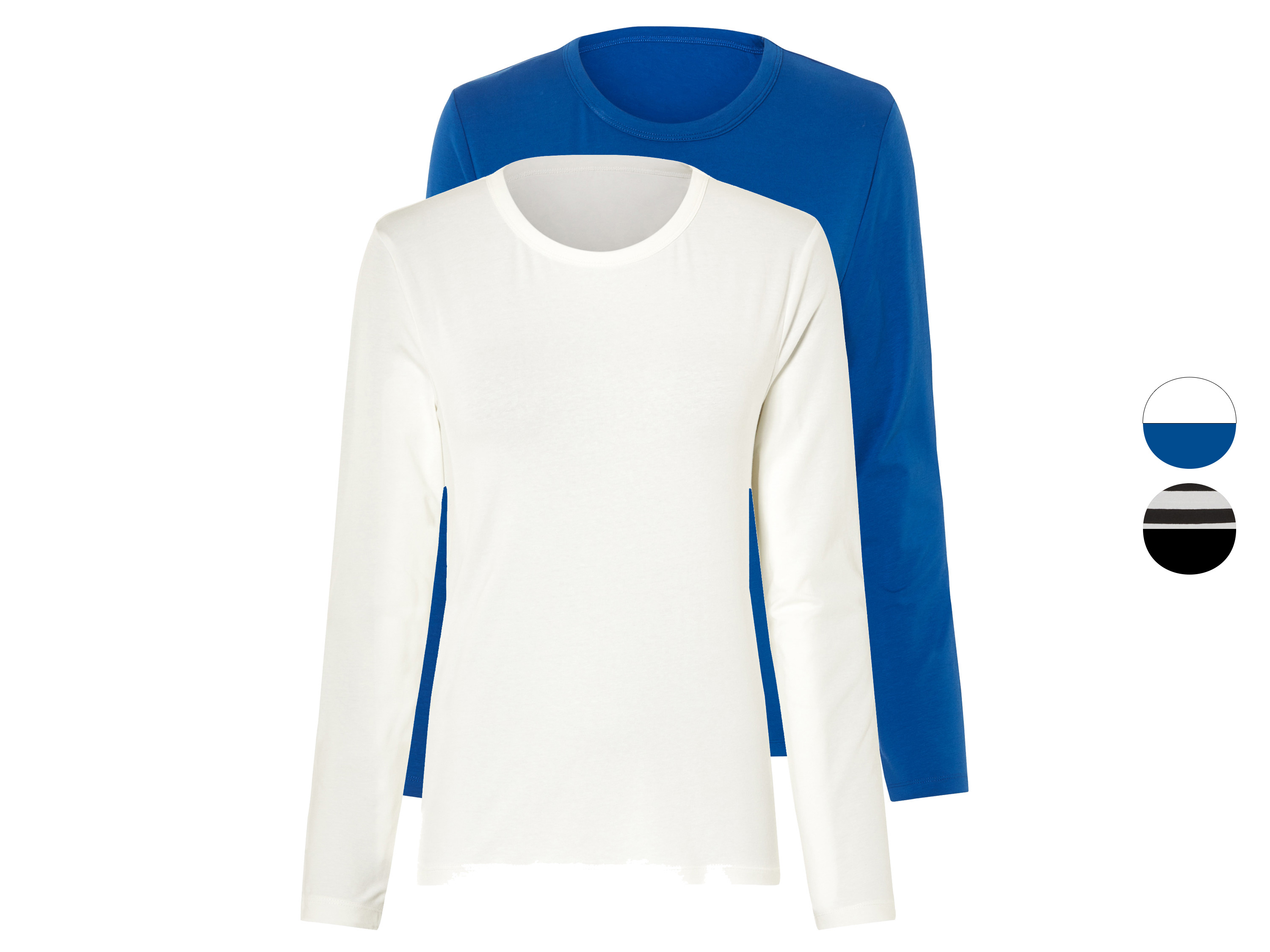 esmara® Lot de 2 t-shirts à manches longues