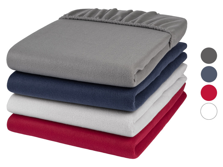 Aller en mode plein écran : LIVARNO home Drap-housse en polaire, 90-100 x 200 cm - Image 1