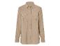 Chemise beige à manches longues avec des boutons