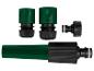 Kit d'arrosage : raccords, stop-eau et lance.