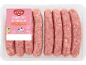 8 saucisses de Toulouse au piment d'Espelette, 1 kg.
