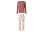 Haut à manches longues et pantalon de pyjama à imprimé floral pour femme