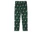Pantalon de pyjama vert avec imprimé Père Noël et sapins