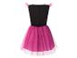 Robe de soirée enfant noire et fuchsia avec jupe en tulle
