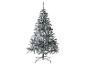 Sapin de Noël artificiel floqué avec support noir.
