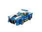 Voiture de police LEGO avec une figurine de policier.