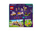 Ensemble LEGO Friends avec une remorque à chevaux, une voiture et des mini-poupées.