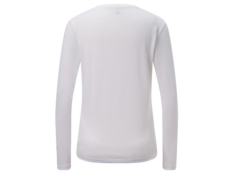 T-shirt blanche à manches longues pour femme.