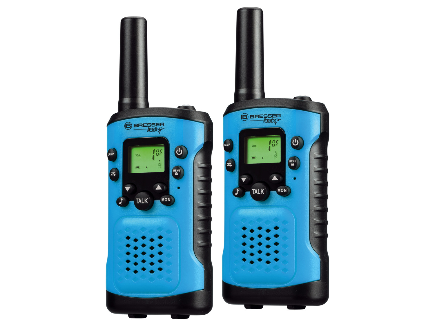 BRESSERJUNIOR Lot de 2 talkie-walkies (bleu)