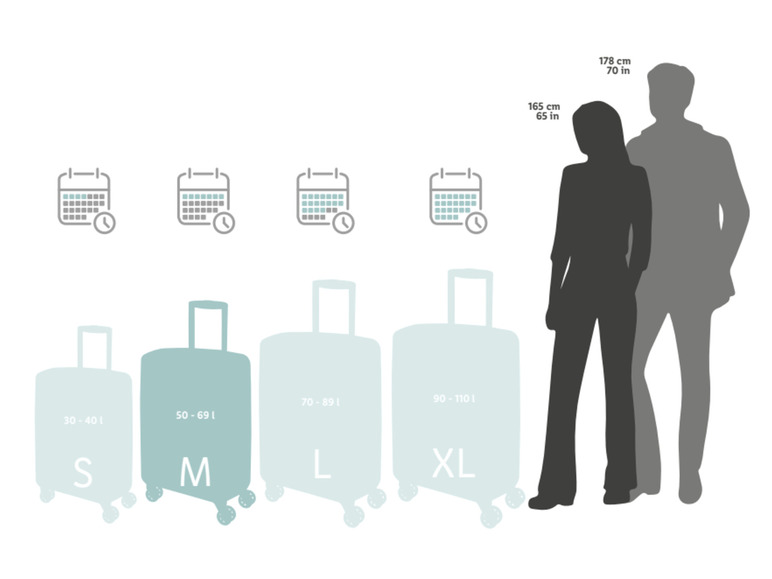 TOPMOVE® Valise trolley, 63 l