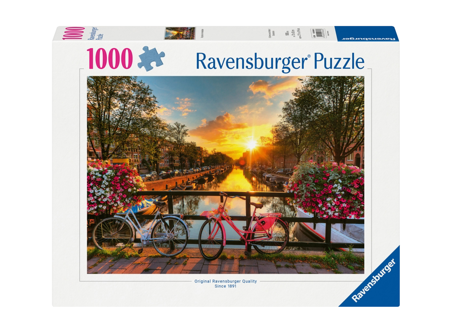 RAVENSBURGER Puzzle 1000 pièces (Les vélos à Amsterdam)