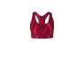 Soutien-gorge de sport rouge brillant avec dos nageur.