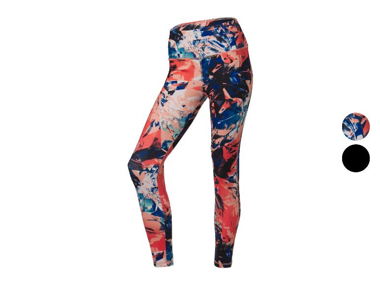 Leggings de sport à motifs colorés.