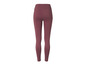Leggings pour femme de couleur bordeaux.