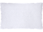 Oreiller blanc matelassé avec un motif de losanges subtil
