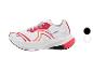 Chaussures de course pour femmes CRIVIT CarbonLite 1.0 en blanc et rouge.