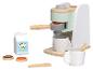Jouet en bois : cafetière avec tasses et lait.