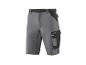 Shorts de travail gris avec poches latérales et détails noirs.