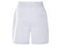 Shorts blancs à taille élastique.