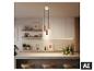 Suspension LED à trois lampes BRILONER au-dessus d'un îlot de cuisine. [image générée par l'IA]