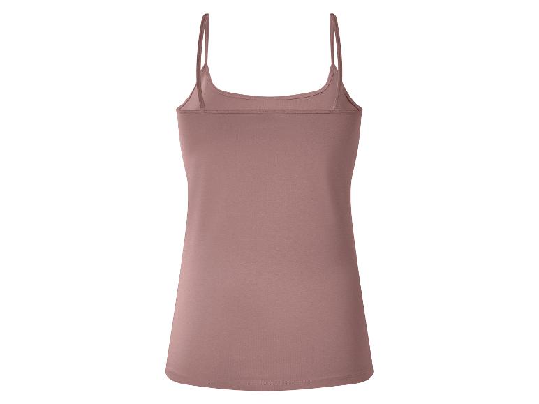 Débardeur rose à fines bretelles pour femme, vue arrière