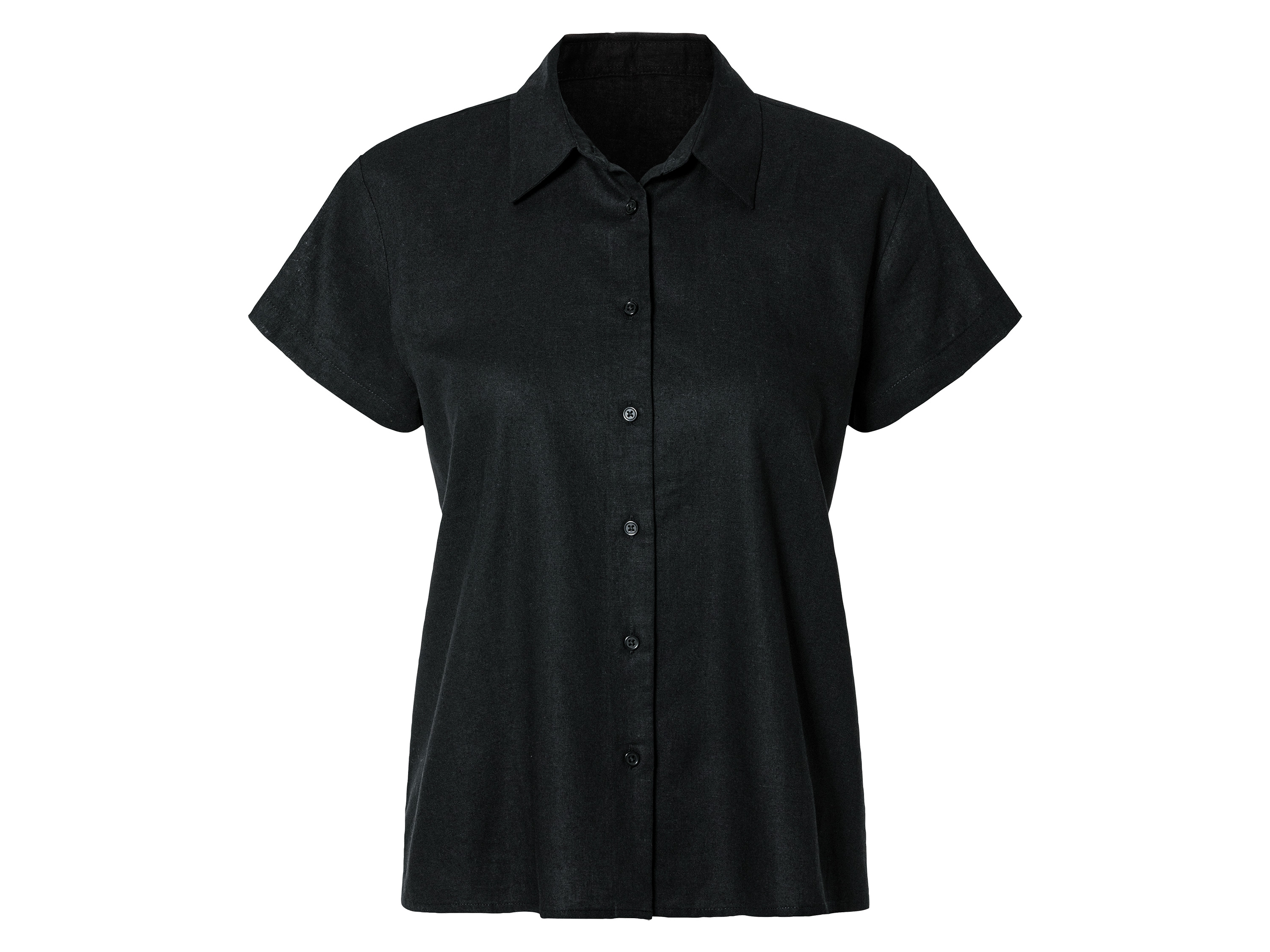 esmara® Blouse en lin femme (noir)