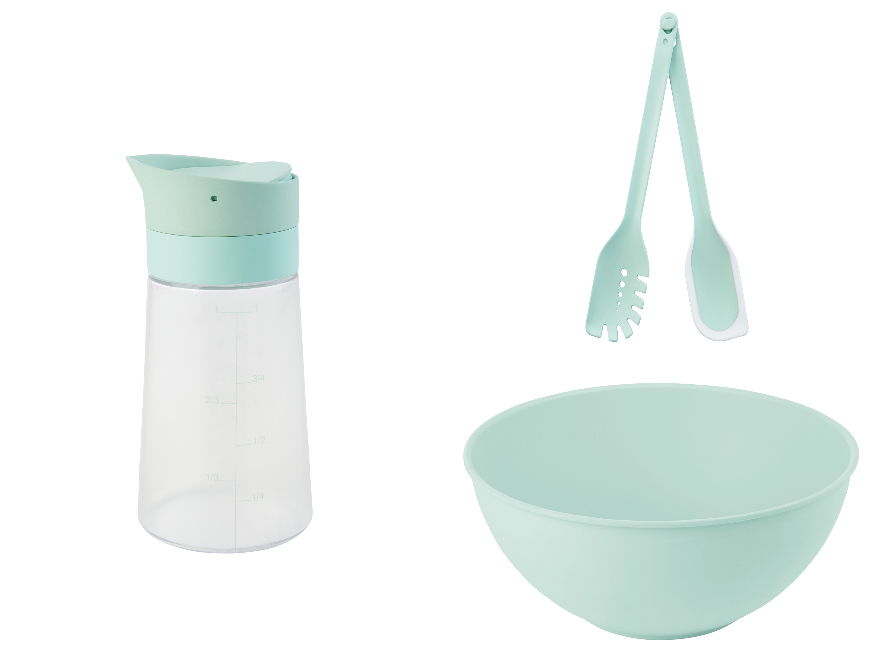 LIVARNO home Shaker à sauce ou saladier et couverts à salade