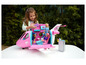Un ensemble de jeu d'avion Barbie rose avec des poupées et des accessoires.