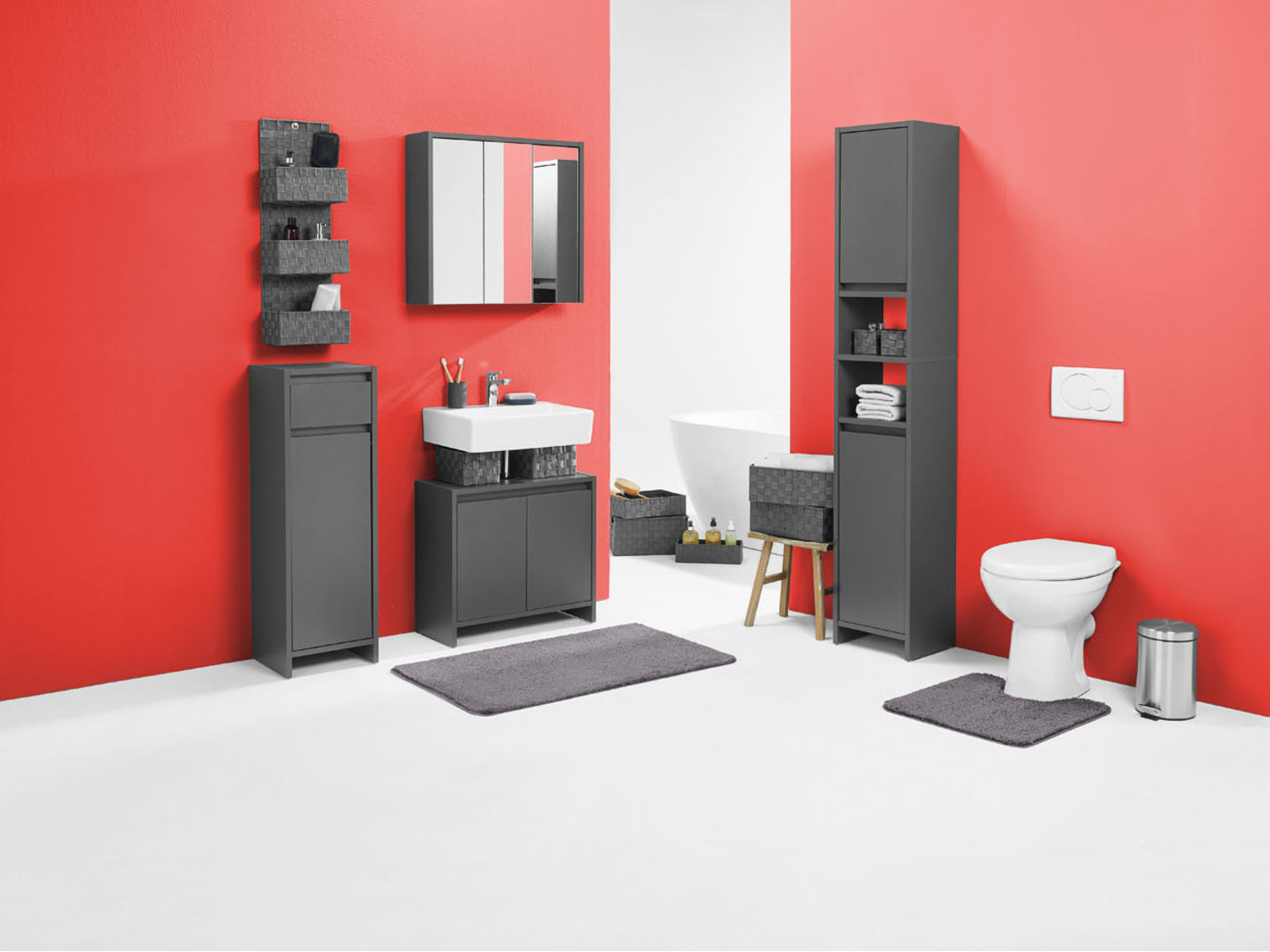 LIVARNO Home Meuble Sous vasque Oslo 60 X 55 X 28 Cm Livarno home meuble sous vasque oslo 60 x 55 x 28 cm