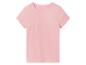 T-shirt rose clair à manches courtes pour enfant.