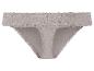 Culotte en dentelle grise pour femme.