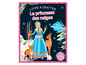 Un livre à gratter avec une princesse dans un paysage d'hiver.