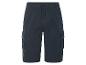 Shorts cargo foncés avec cordon de serrage.