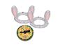 Deux bandeaux gonflables en forme d'oreilles de lapin et un spinner de jeu sur le thème du lapin.