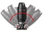Scie sauteuse pivotante avec plusieurs angles d'utilisation.