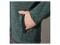 Sweat-shirt vert avec fermeture éclair et poche