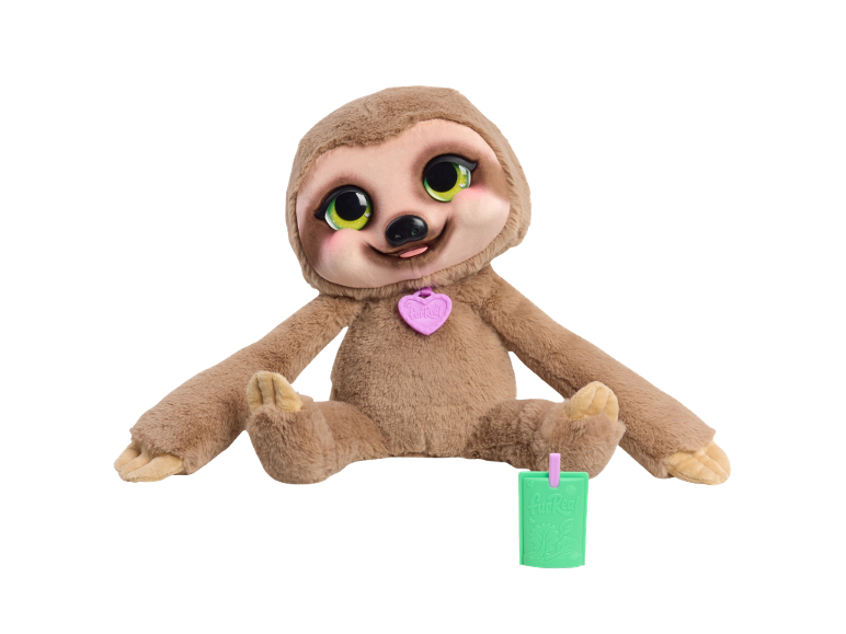 Paresseux en peluche avec accessoire d'alimentation
