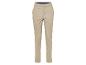 Pantalon beige élégant, coupe droite.