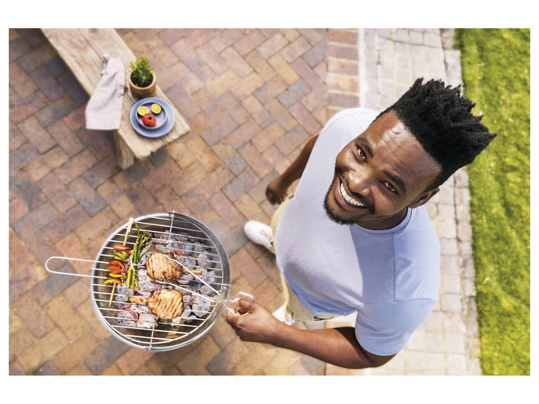 Aller en mode plein écran : GRILLMEISTER Barbecue à colonne au charbon de bois - Image 3