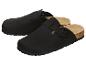 Chaussures noires de style sabot avec boucle et semelle en liège