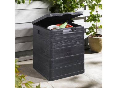 LIVARNO home Coffre de jardin, cadenassable, 90 L, en plastique