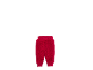 Pantalon en peluche rouge pour enfant