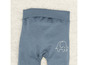 Leggings bleus pour bébé avec un motif d'éléphant.