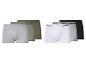 Lot de 6 boxers en coton pour homme en gris, vert, blanc, gris chiné et noir.