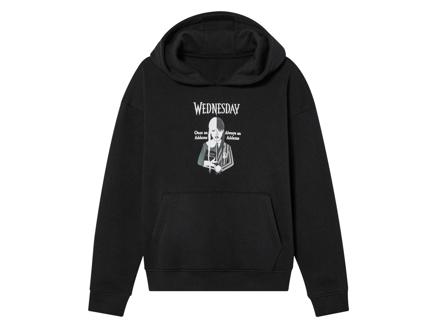 Sweat à Capuche Wednesday Addams - Impression 3D, Manches Longues Avec Oreilles De Chat - Pour Enfant, Style Décontracté