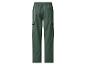 Pantalon cargo homme vert foncé avec taille élastique et poches.