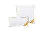 Deux oreillers blancs Balette Gold Edition avec passepoil doré