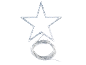 Décoration lumineuse LED en forme d'étoile avec une guirlande lumineuse enroulée