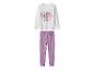 Pyjama enfant My Little Pony : haut blanc à manches longues et pantalon violet à fleurs